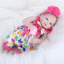 22 Inch Reborn Girl Doll Birthday Gift Vivid Real Looking Doll Silicone Lifelike Kids Growth Partner Soft Body Simulation Doll Model