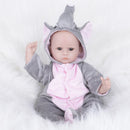 Real Life 17inch Reborn Sleeping Baby Doll Fake Toddler Doll - Silicone Head Full Limbs & Cotton Body