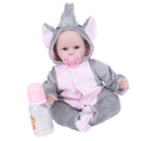 Real Life 17inch Reborn Sleeping Baby Doll Fake Toddler Doll - Silicone Head Full Limbs & Cotton Body