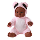 12'' Toddler Newborn Baby Boy Doll Black African Ethnic Cute Infant - Pink