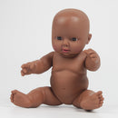 30cm Real Life Baby Boy Doll Vinyl African Newborn Infant in Yellow Clothes