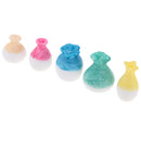 1:12 Ceramic Porcelain China Flower Vases Dollhouse Decoration Accessories Ornament 5Pcs