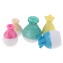 1:12 Ceramic Porcelain China Flower Vases Dollhouse Decoration Accessories Ornament 5Pcs