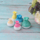 1:12 Ceramic Porcelain China Flower Vases Dollhouse Decoration Accessories Ornament 5Pcs