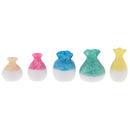 1:12 Ceramic Porcelain China Flower Vases Dollhouse Decoration Accessories Ornament 5Pcs