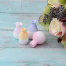 Dollhouse Miniatures Colourful Ceramic Porcelain Vases 4Pcs Set for 1/12 Scale Home Decoration