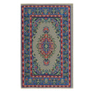 1/12 Dollhouse Miniature Rug Turkish Style Carpet Floor Covering Blue Area Rug