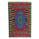 1/12 Dollhouse Miniature Rug Turkish Style Carpet Floor Covering Blue Area Rug