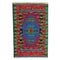1/12 Dollhouse Miniature Rug Turkish Style Carpet Floor Covering Blue Area Rug