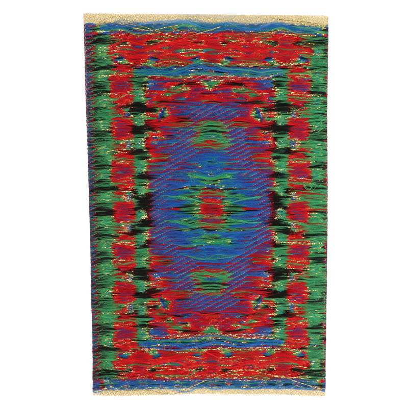 1/12 Dollhouse Miniature Rug Turkish Style Carpet Floor Covering Blue Area Rug