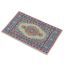 1/12 Dollhouse Miniature Rug Turkish Style Carpet Floor Covering Blue Area Rug