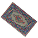 1/12 Dollhouse Miniature Rug Turkish Style Carpet Floor Covering Blue Area Rug