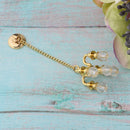 Dollhouse Miniature Furniture 1:12 Doll House Accessories Mini Ceiling Lamp Chandelier - Golden