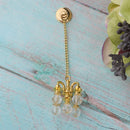 Dollhouse Miniature Furniture 1:12 Doll House Accessories Mini Ceiling Lamp Chandelier - Golden
