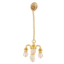 Dollhouse Miniature Furniture 1:12 Doll House Accessories Mini Ceiling Lamp Chandelier - Golden