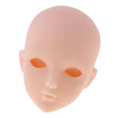 Plastic Female Doll Head Sculpt without Eyes for 1/6 BJD OB Doll Custom Accs Practise Make Up