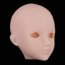 Plastic Female Doll Head Sculpt without Eyes for 1/6 BJD OB Doll Custom Accs Practise Make Up