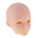 Plastic Female Doll Head Sculpt without Eyes for 1/6 BJD OB Doll Custom Accs Practise Make Up
