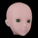 Beautiful Female Green Eyes No Makeup Head for 1/6 BJD OB Doll DIY Making Body Parts