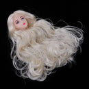 Kids Toys Doll Head with Light Golden Hair, DIY Accessories For 12inch Dolls, For 1/6 BJD Dolls Body Parts