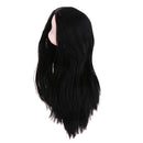 1/6 Female Ball Joint Doll Head Carving Sculpt with Black Hair Wig for BJD for MSD Doll