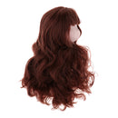 1/6 Female Ball Joint Doll Head Carving Sculpt with Brown Curl Hair Wig for BJD MSD Doll