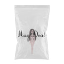 1/6 BJD Female Nude Body 14 Jointed Girl Doll with Head DIY Replacements Supplies (Black Hair)