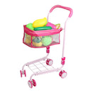 Mini Outdoor Baby Buggy Pram Infant Push Cart Pushchair Shopping Cart With Accessories Kids Pretend Play Toys Pink