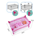 Simulation Newborn Baby Toddler Fun Play Pretend Furniture Crib Bed Model for Reborn Dolls Supplies