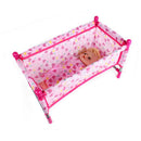 Simulation Newborn Baby Toddler Fun Play Pretend Furniture Crib Bed Model for Reborn Dolls Supplies