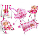 23*31*56cm Baby Doll Dining High Chair Model Simulation Furniture Model for 9-12inch Doll Kids Pretend Play Toy