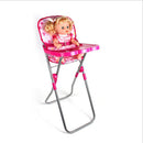 23*31*56cm Baby Doll Dining High Chair Model Simulation Furniture Model for 9-12inch Doll Kids Pretend Play Toy