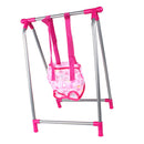 Nursery Room Furniture Decor - ABS Baby Doll Swing Rocking Chair for 9-12inch Reborn Doll for Mellchan Doll Accessories