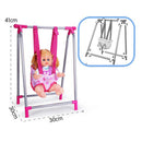 Nursery Room Furniture Decor - ABS Baby Doll Swing Rocking Chair for 9-12inch Reborn Doll for Mellchan Doll Accessories