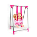 Nursery Room Furniture Decor - ABS Baby Doll Swing Rocking Chair for 9-12inch Reborn Doll for Mellchan Doll Accessories