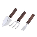 3 Pieces Miniature Alloy Shovel Potted Tools for 1/12 Dollhouse Room Garden Life Scenes Decor