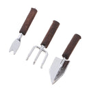 3 Pieces Miniature Alloy Shovel Potted Tools for 1/12 Dollhouse Room Garden Life Scenes Decor