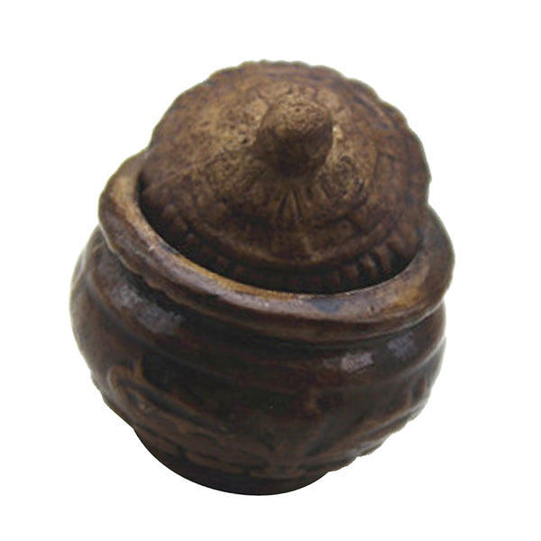 1/12 Dollhouse Miniature Furniture Vintage Porcelain Pot Storage Jar with Lid for Living Room/Kitchen/Garden