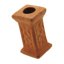 Square Ceramic Red Pottery Pillar Model for 1:12 Dolls House Fixtures Fittings Kit