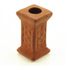 Square Ceramic Red Pottery Pillar Model for 1:12 Dolls House Fixtures Fittings Kit