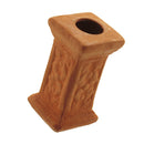 Square Ceramic Red Pottery Pillar Model for 1:12 Dolls House Fixtures Fittings Kit