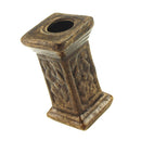 Square Ceramic Bronze Pillar Model for 1:12 Dolls House Fixtures Fittings Craft Kit