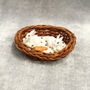 Mini Rattan Rabbits Nest Carrot Miniatures for 1/12 Dollhouse Decoration Accessories