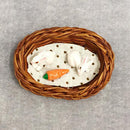 Mini Rattan Rabbits Nest Carrot Miniatures for 1/12 Dollhouse Decoration Accessories
