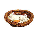 Mini Rattan Rabbits Nest Carrot Miniatures for 1/12 Dollhouse Decoration Accessories