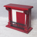 Rosewooden Fireplace Toy for 1:12 Scale Dollhouse Miniature Room Furniture Decor Toys Kids Pretend Play Toy