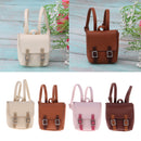 Fashion 1/6 PU Leather Backpack Schoolbag Outfit for Blythe for LUTS DOD SD DD Ball Jointed Dolls Accessory