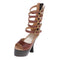 1/3 BJD High Heels Shoes Ankle Strape Shoes for SD Dollfie Lolita Shoes With 5 Round Shape Buckles Brown