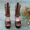 1/3 BJD High Heels Shoes Ankle Strape Shoes for SD Dollfie Lolita Shoes With 5 Round Shape Buckles Brown