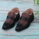 Delicate SD17 PU Leather Shoes Uncle Size 1/3 BJD Smart Dolls Shoes Serpentine Patterns for LUTS SD DOD
